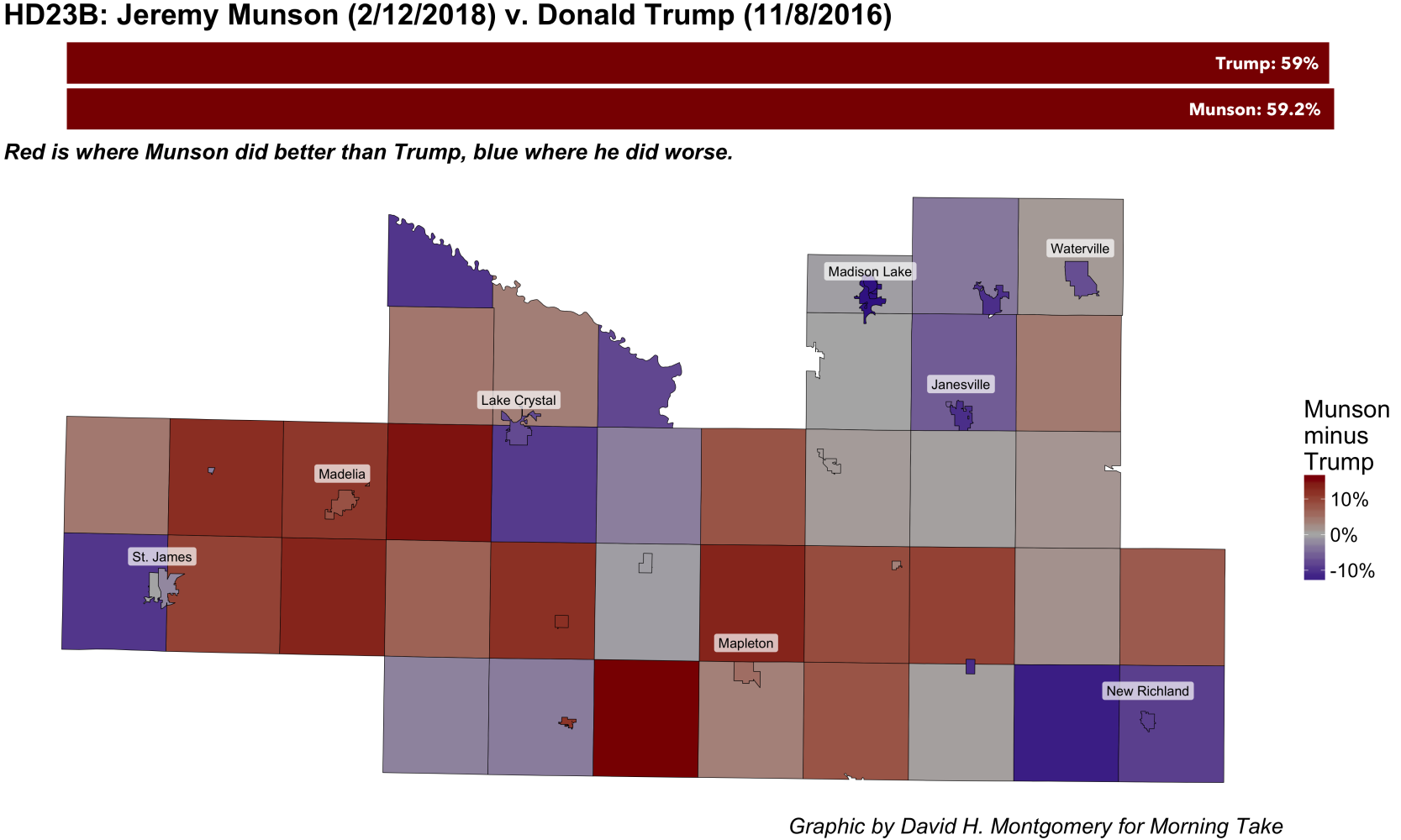 HD23B vs. Trump share